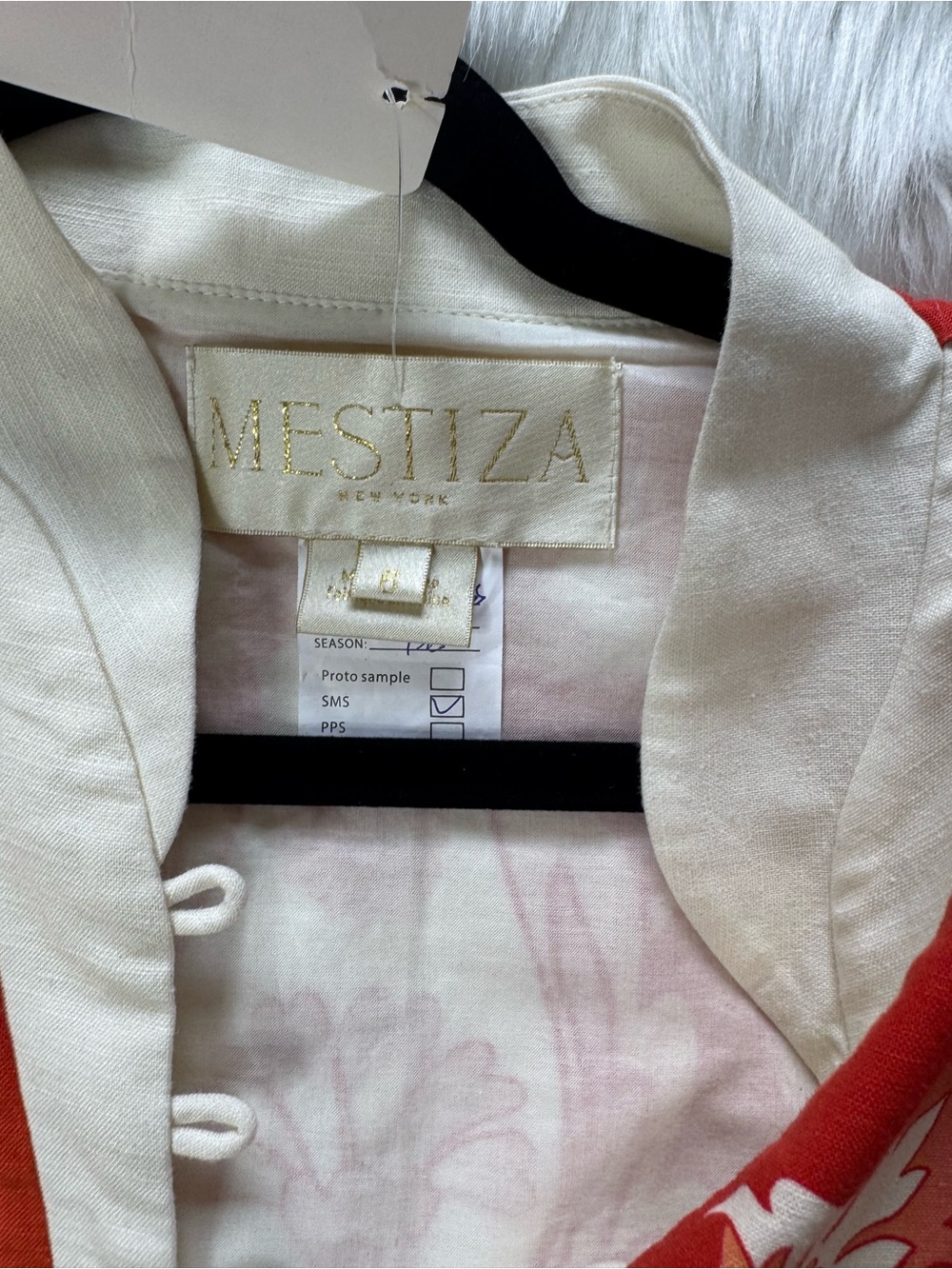 NEW MESTIZA NEW YORK carmen midi dress in sunset ivory 6 - Picture 5 of 5